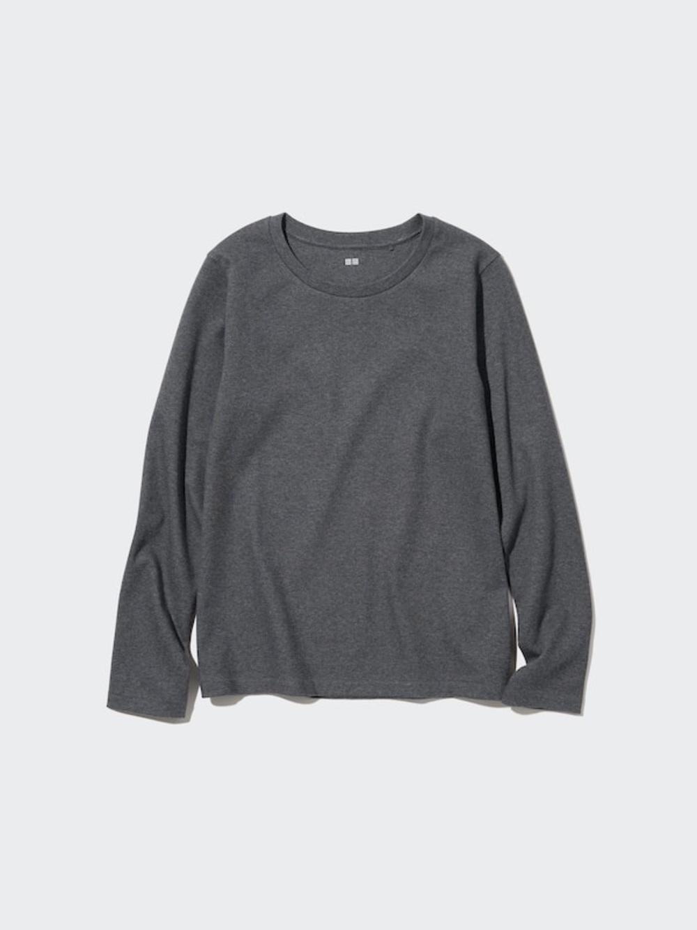 Uniqlo Women’s Long Sleeve Crewneck Shirt - Charcoal Gray